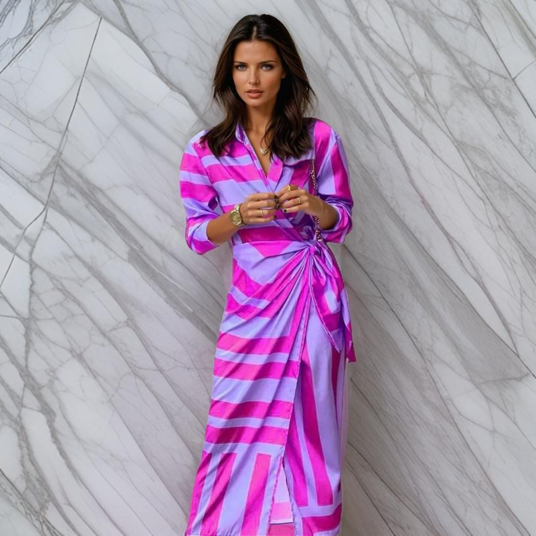 Amira™ Wrap Dress with Print