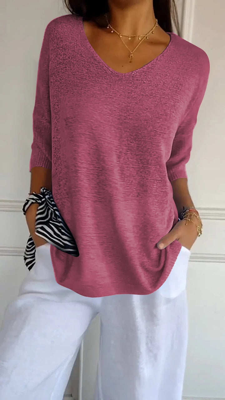 Vera™ | Knitted Top with Elegant V-Neck