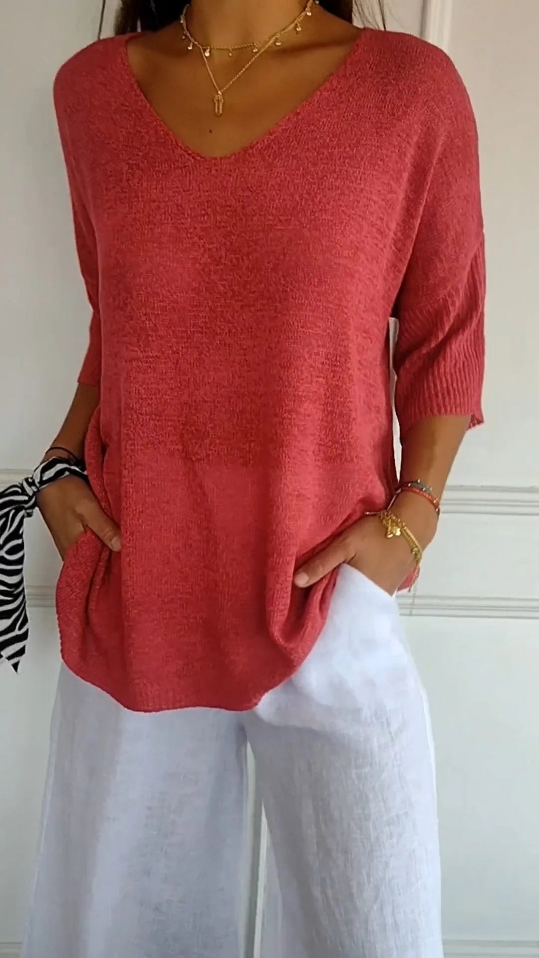 Vera™ | Knitted Top with Elegant V-Neck