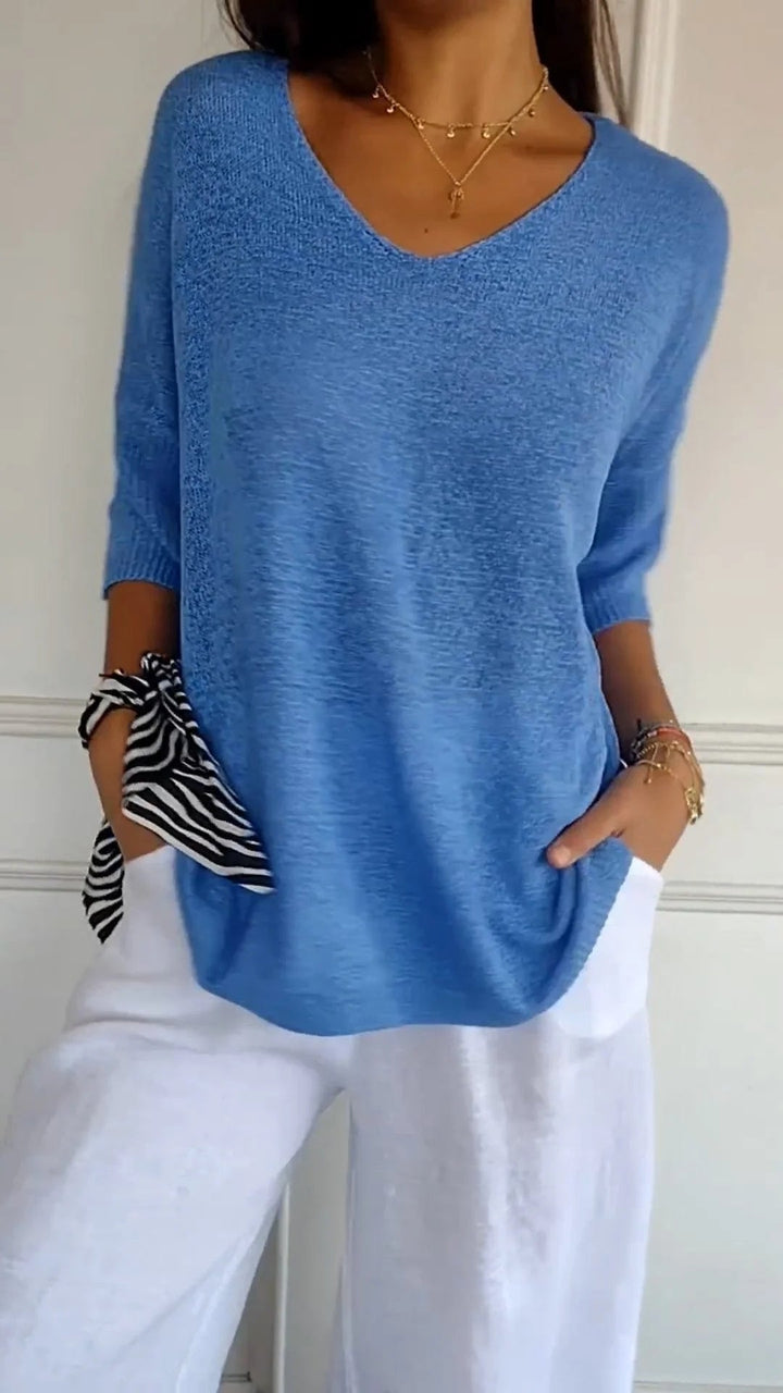 Vera™ | Knitted Top with Elegant V-Neck