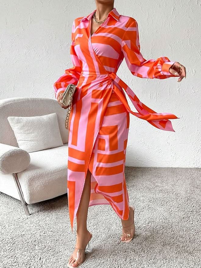 Amira™ Wrap Dress with Print