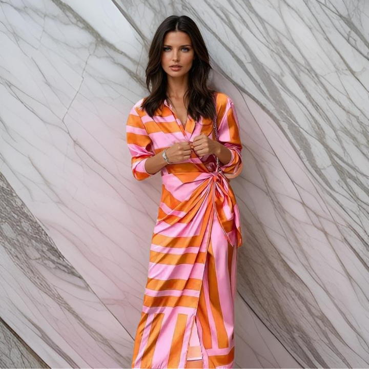 Amira™ Wrap Dress with Print