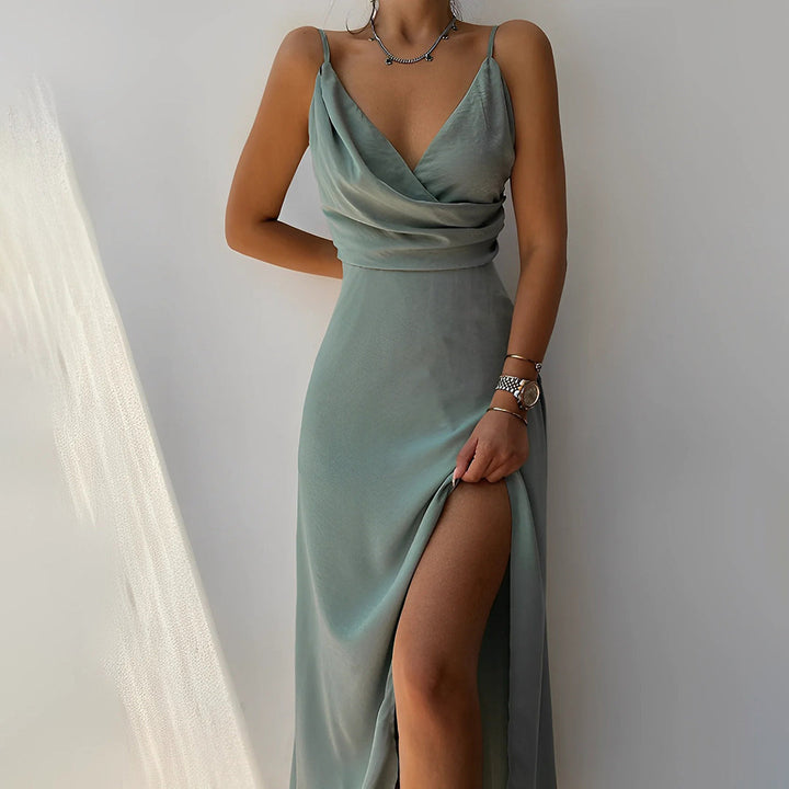 Adelajda™ Elegant Strapless Midi Dress
