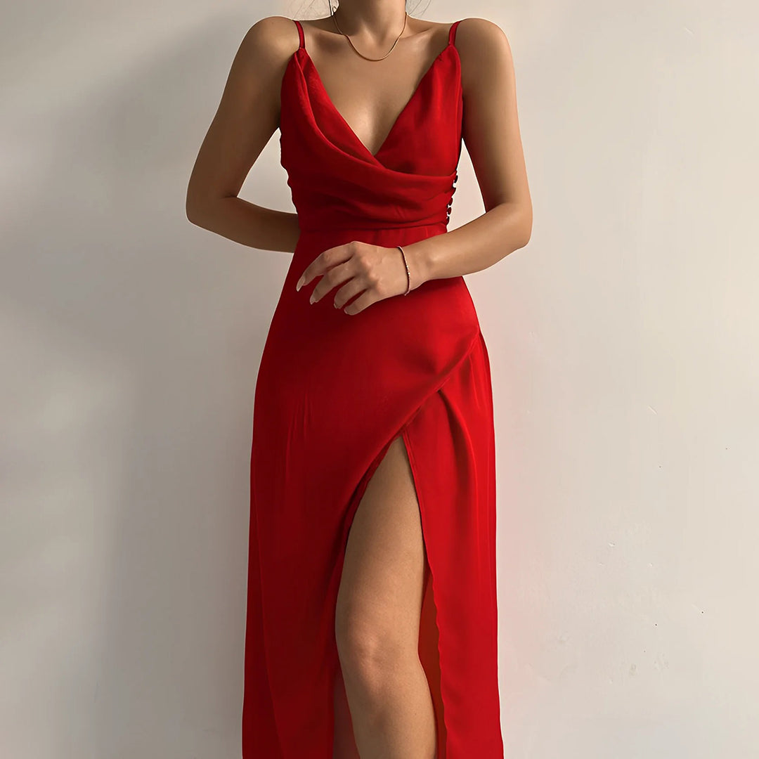 Adelajda™ Elegant Strapless Midi Dress