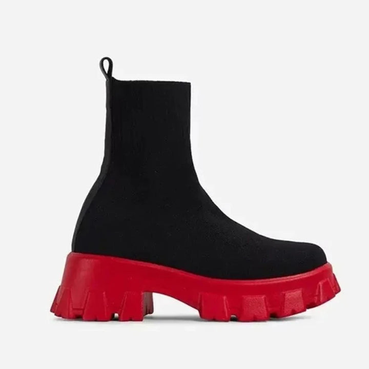 Women's Casual Heeled Sock Sneakers