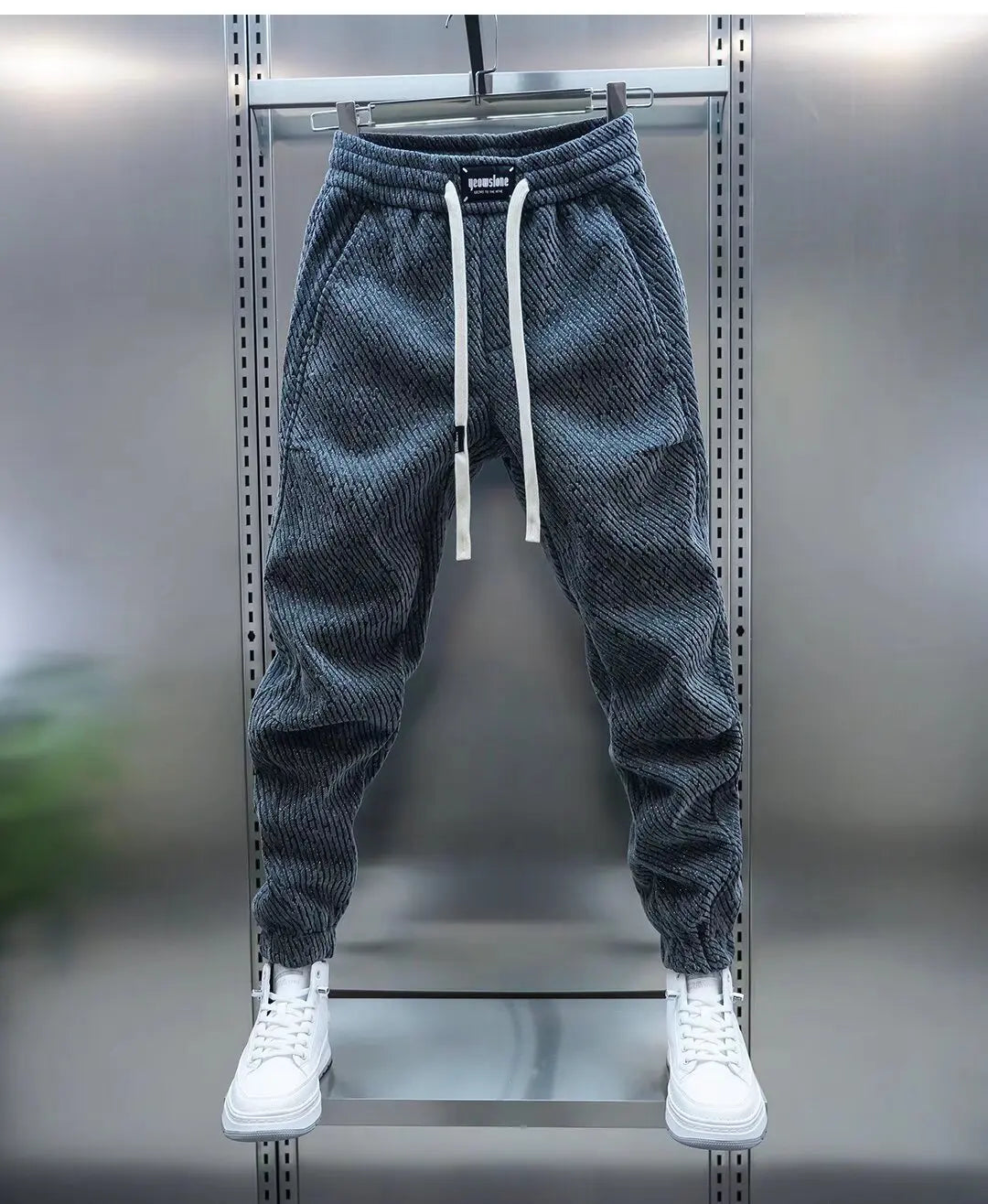 Leon™ |Casual trousers with pattern