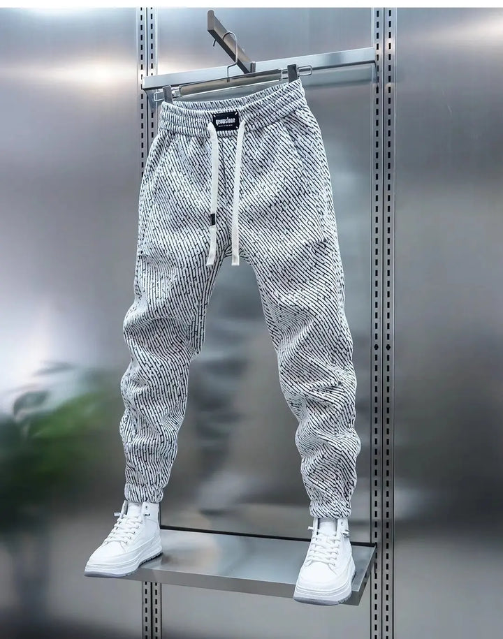 Leon™ |Casual trousers with pattern