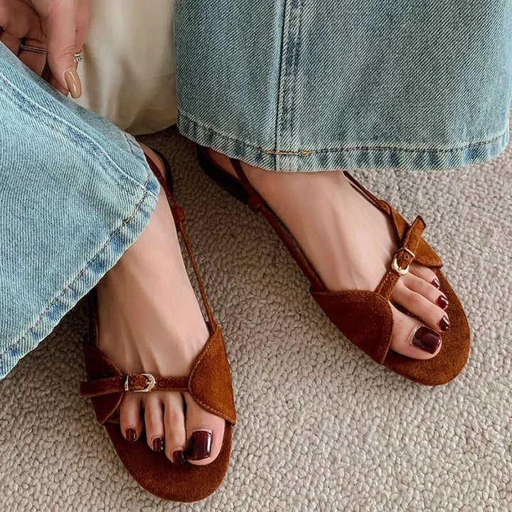 Open Toe Flat Sandals for Women