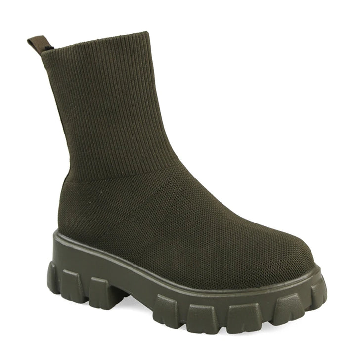Women's Casual Heeled Sock Sneakers