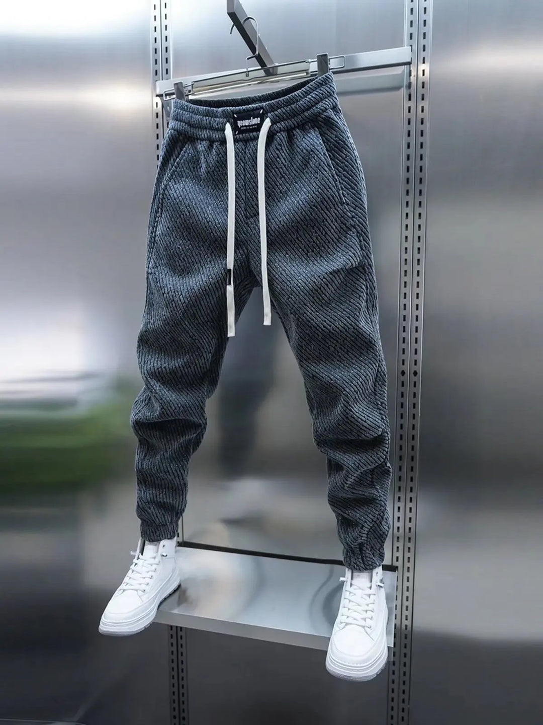 Leon™ |Casual trousers with pattern