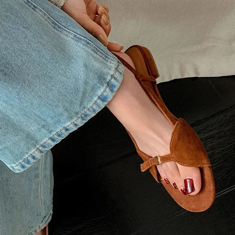 Open Toe Flat Sandals for Women