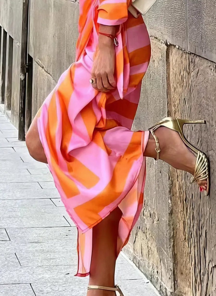 Amira™ Wrap Dress with Print