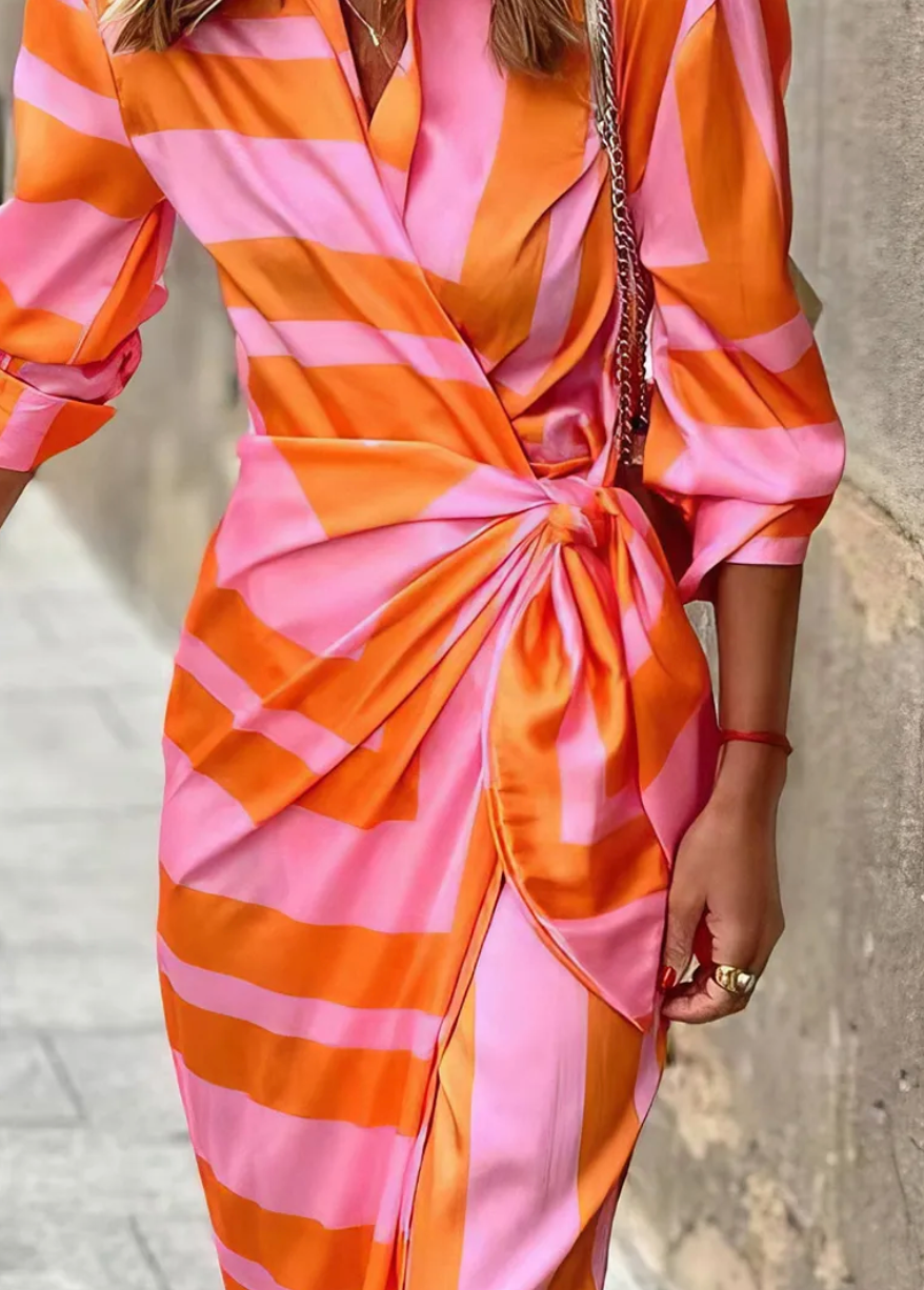 Amira™ Wrap Dress with Print