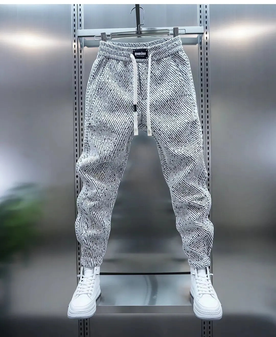 Leon™ |Casual trousers with pattern
